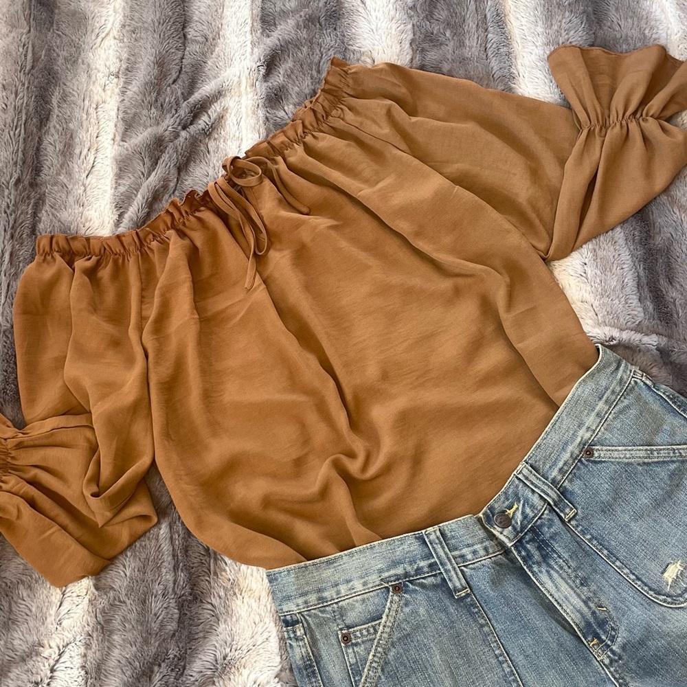 Boho -off the shoulders- long sleeve top✨